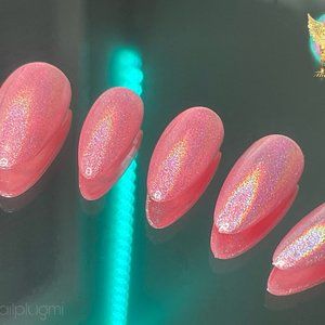 Holo Chrome Set | The Nail Plug MI Luxury Press On Nail Set | @thenailplugmi